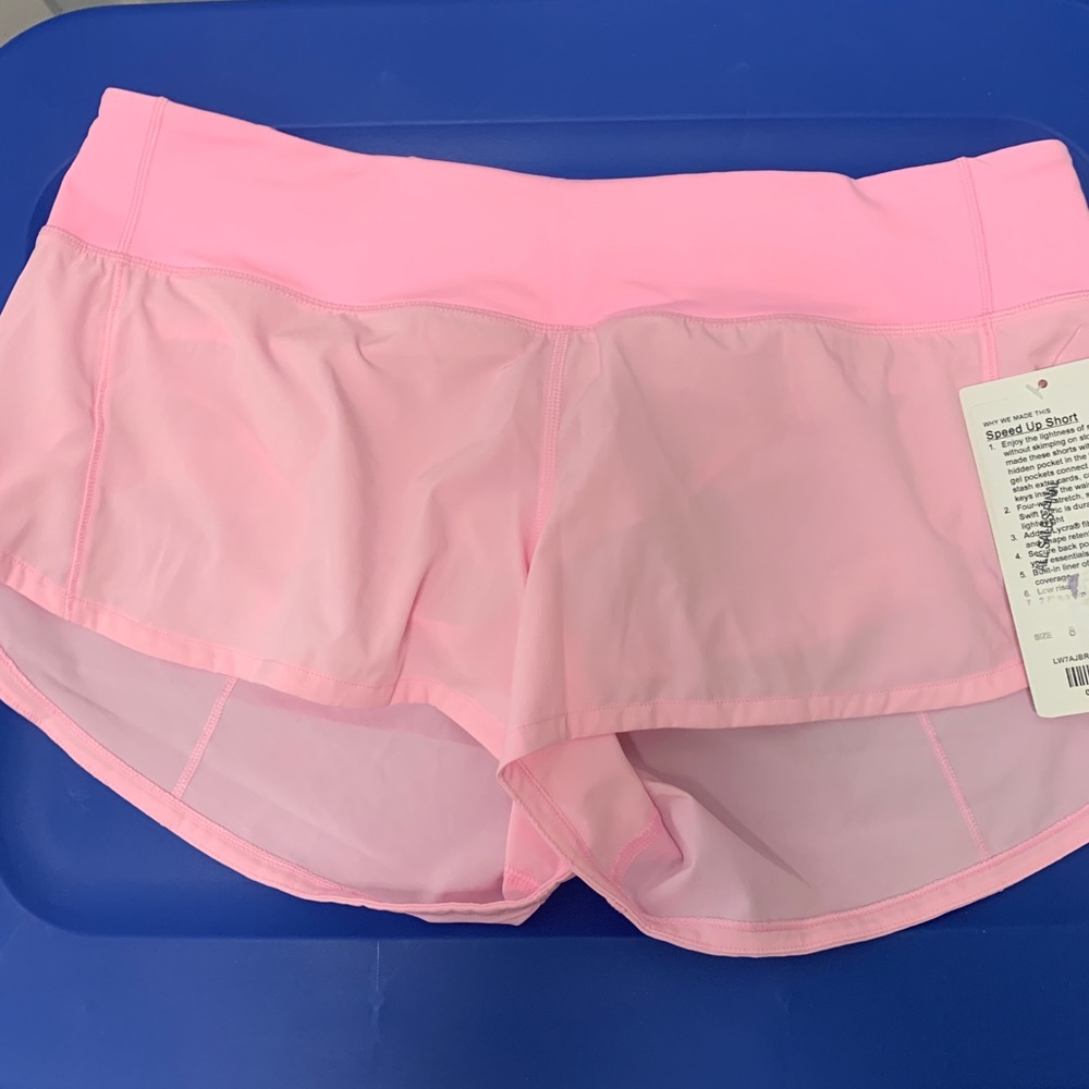 NWT Lululemon Speed Up short sz 8